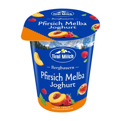 Bild von Tirol Milch Joghurt Pfirsich-Melba