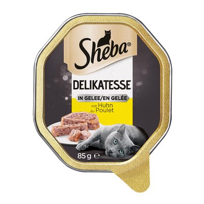 Image of Sheba Delikatesse in Gelee Geschnetzeltes mit Huhn