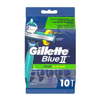Image of Gillette Blue II Plus Slalom Einwegrasierer