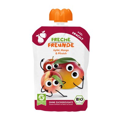 Bild von Freche Freunde Quetschie Apfel, Mango & Pfirsich