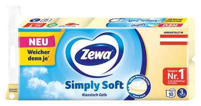 Bild von Zewa Comfort Toilettenpapier Gelb