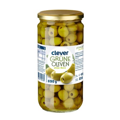 Image of Clever Grüne Oliven ohne Kern