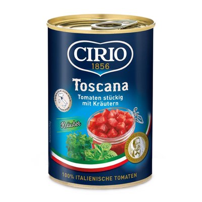 Bild von Cirio Toscana Tomaten stückig mit Kräutern