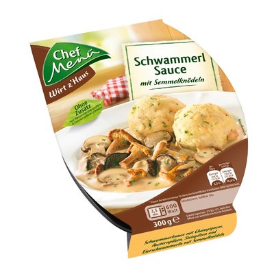 Image of Chef Menü Schwammerlsauce mit Semmelknödel