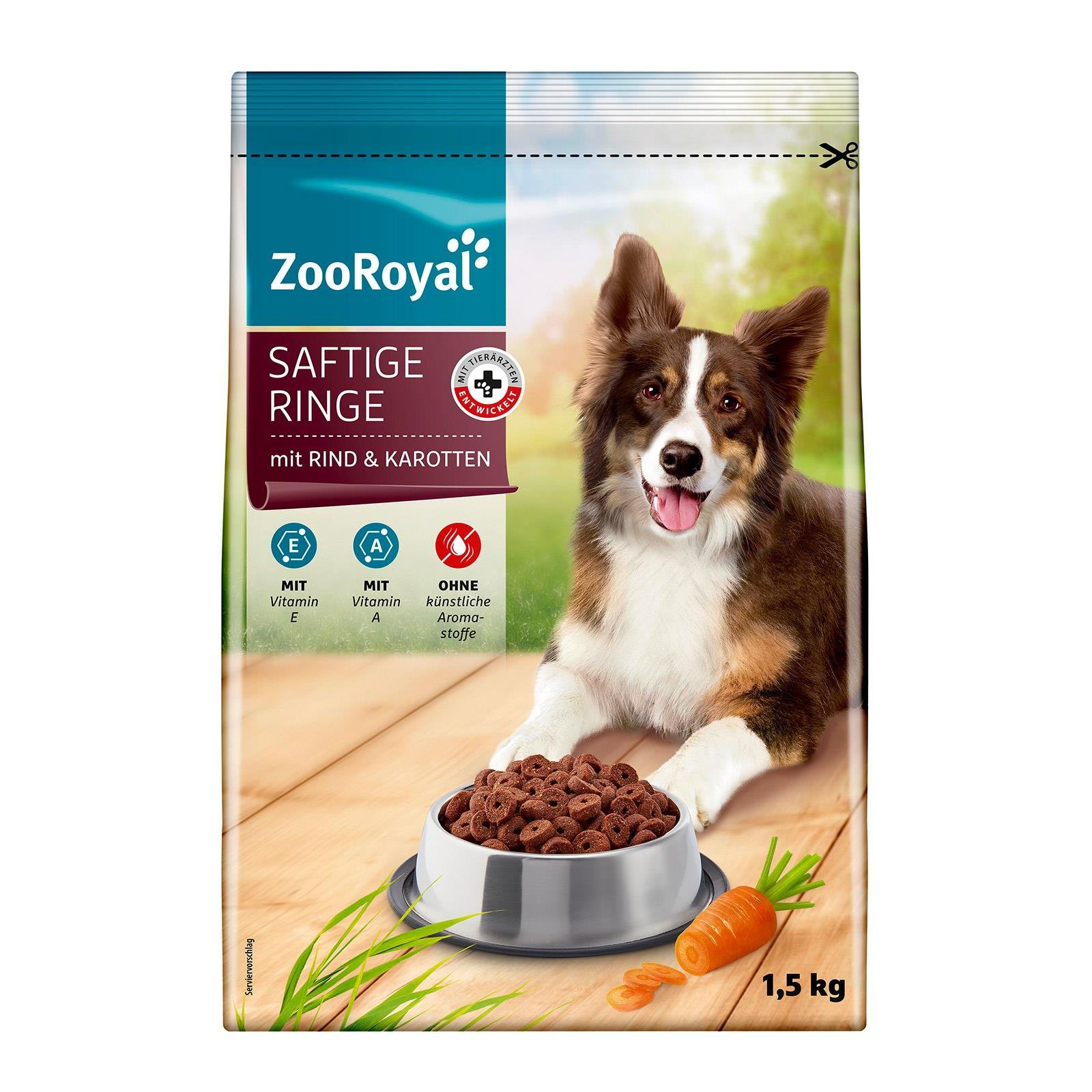 ZooRoyal Saftige Ringe mit Rind &amp; Karotten | BILLA Online Shop