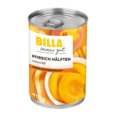 Image of BILLA Pfirsich Hälften natursüß