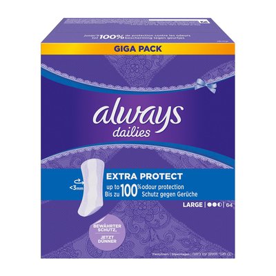 Bild von Always Extra Protect Large Slipeinlagen Giga Pack