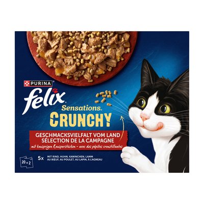 Bild von Felix Sensations Crunchy Fleisch 20er + Topping