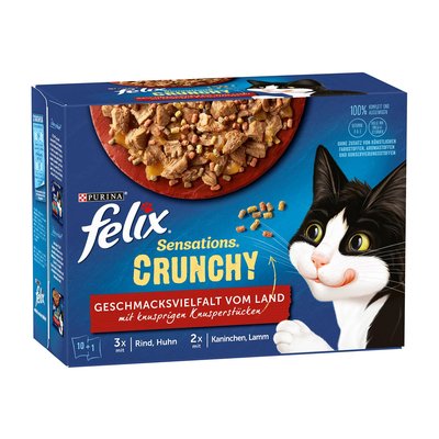 Image of Felix Sensations Crunchy Fleisch 10er + Topping