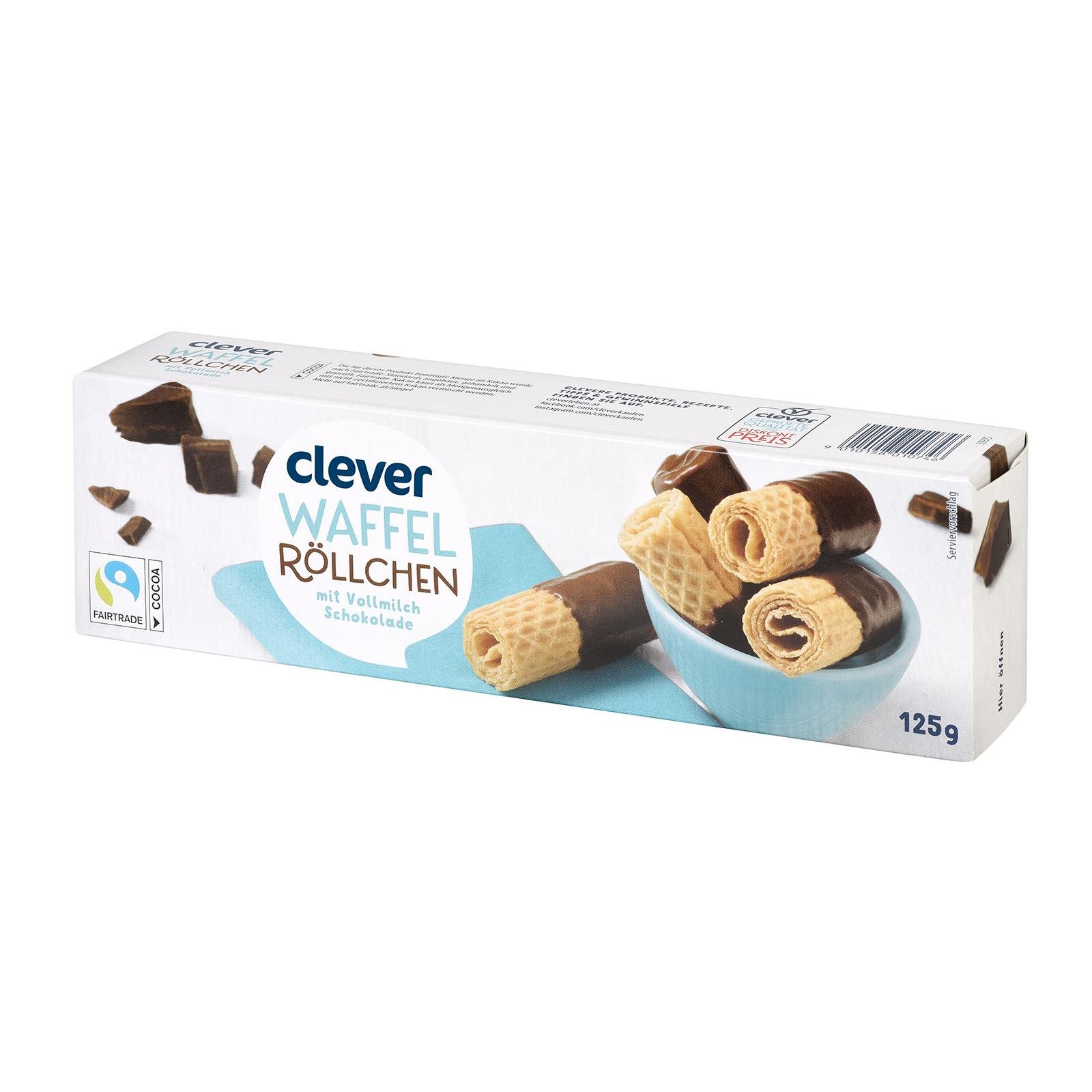 Clever Waffelröllchen Vollmilch | BILLA Online Shop