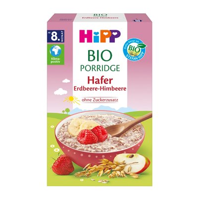 Image of Hipp Porridge Hafer Erdbeere-Himbeere
