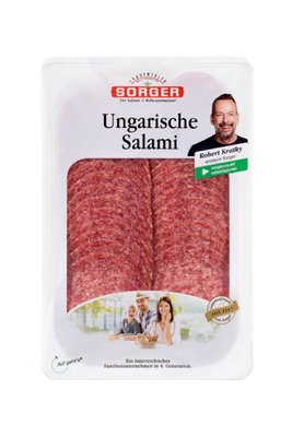 Bild von Sorger Ungarische Salami geschnitten