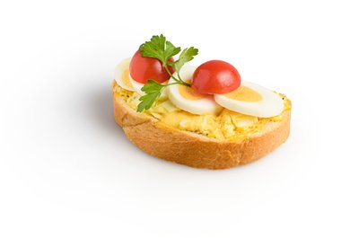 Bild von Sandwich-Brötchen mit Eiaufstrich