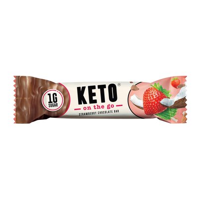 Bild von Ketofabrik Keto on the go Strawberry Chocolate Bar