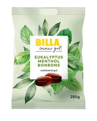 Bild von BILLA Eukalyptus Menthol Bonbons