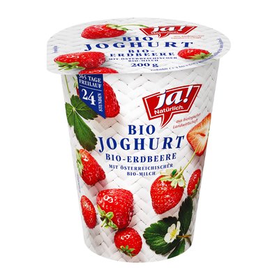 Image of Ja! Natürlich Erdbeere Fruchtjoghurt