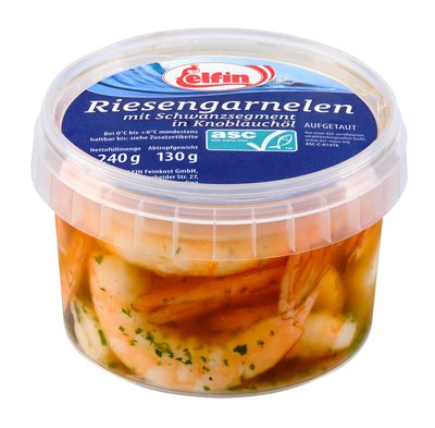 Bild von Elfin Riesengarnelen in Knoblauch