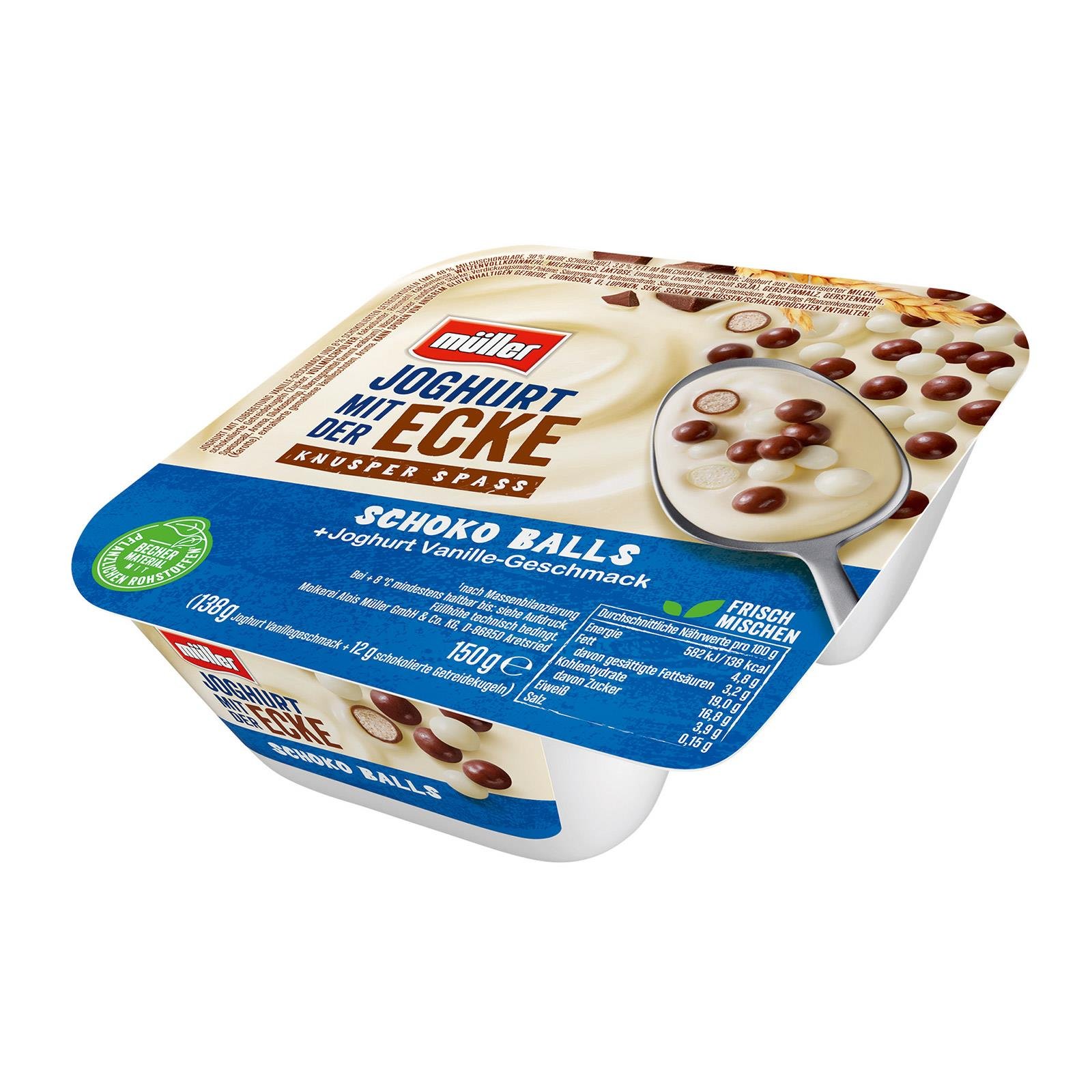 Müller Joghurt mit der Ecke Vanille mit Schoko-Balls | BILLA Online Shop Müller Joghurt mit der Ecke Vanille mit Schoko-Balls | BILLA Online Shop