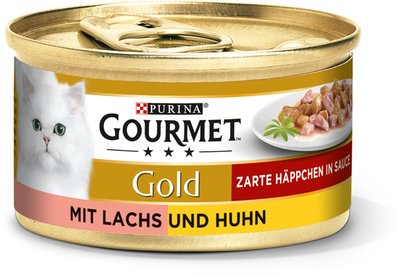Image of Gourmet Gold Zarte Häppchen mit Lachs und Huhn