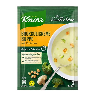 Bild von Knorr Die Schnelle Feine Broccolicremesuppe
