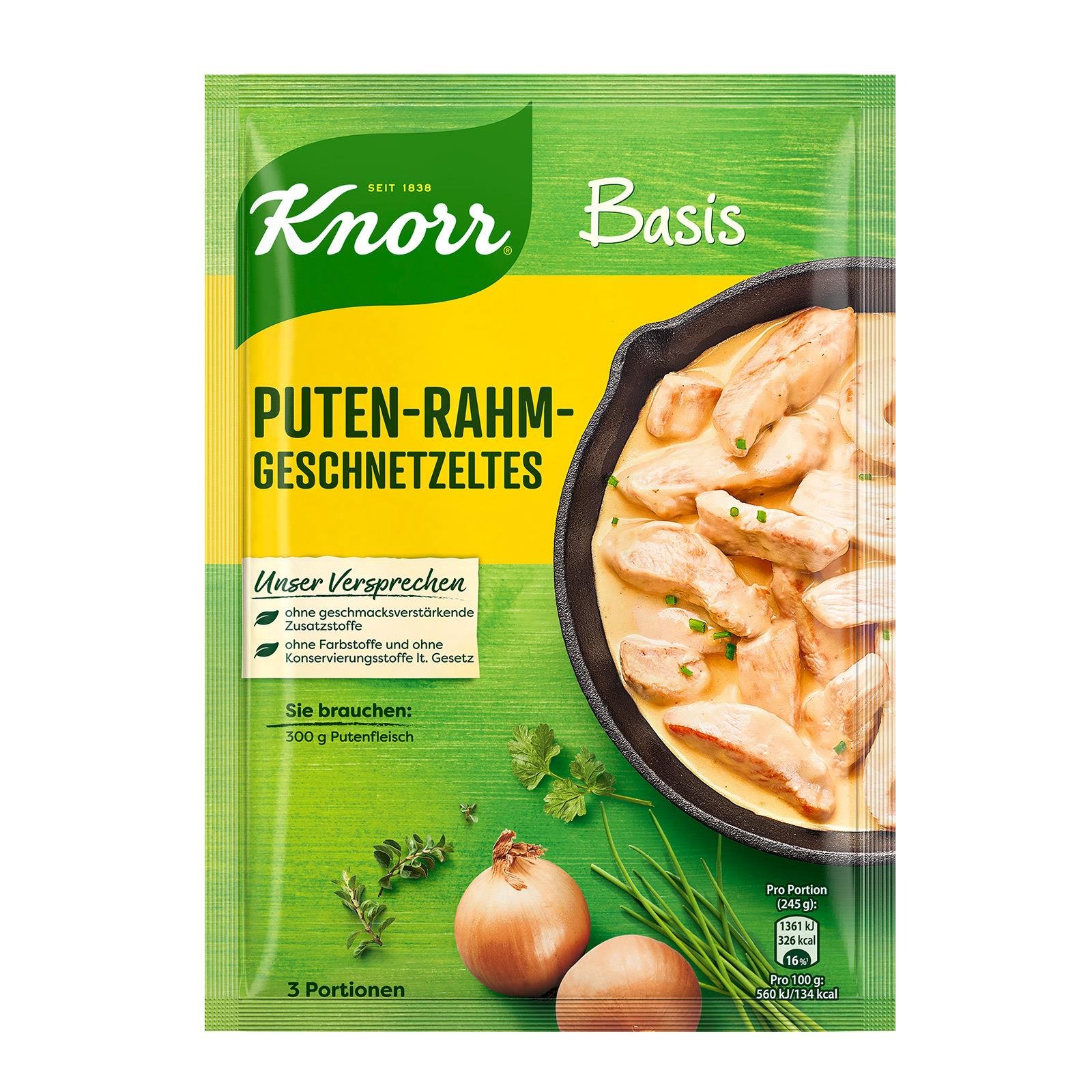 Knorr Basis für Puten-Rahmgeschnetzeltes | BILLA Online Shop