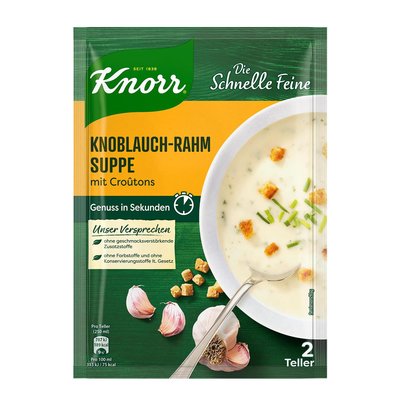 Bild von Knorr Die Schnelle Feine Knoblauch-Rahmsuppe