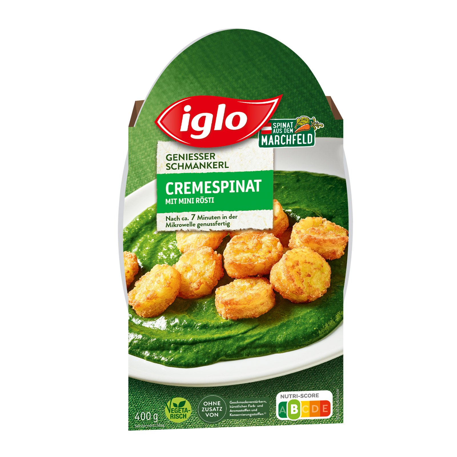 Iglo Genießer Schmankerl Cremespinat mit Mini-Rösti | BILLA Online Shop