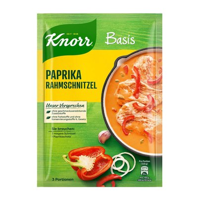 Bild von Knorr Basis für Paprika-Rahmschnitzel