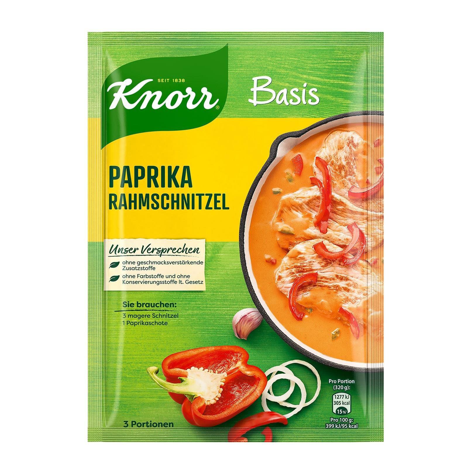 Knorr Basis für PaprikaRahmschnitzel BILLA Online Shop