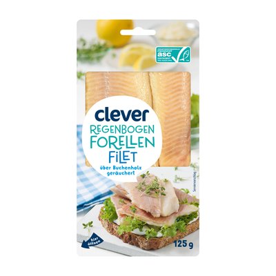 Bild von Clever Regenbogenforellen Filet geräuchert