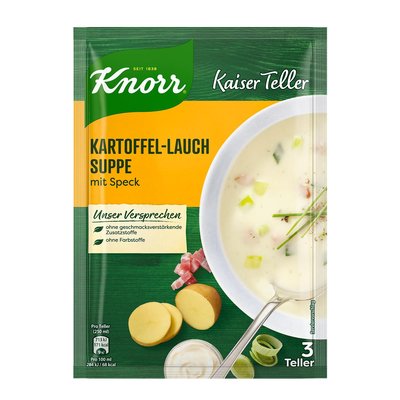 Bild von Knorr Kartoffel-Lauchsuppe mit Speck