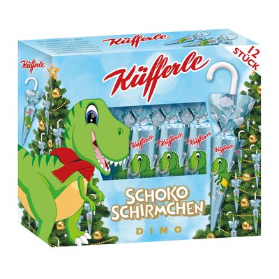 Bild von Küfferle Schokoschirmchen Dino 12er