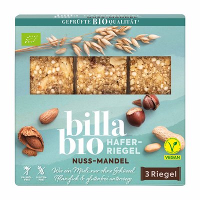 Bild von BILLA Bio Haferriegel Nuss-Mandel