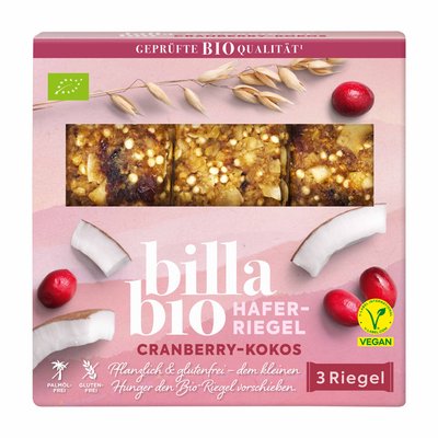 Bild von BILLA Bio Cranberry-Kokos Haferriegel