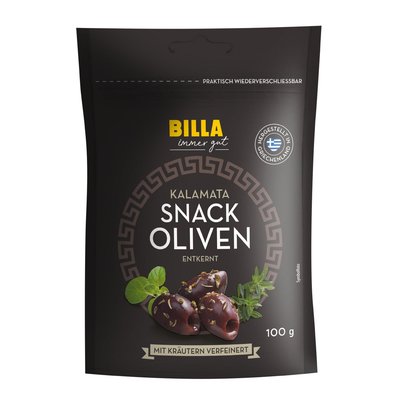 Bild von BILLA Kalamata Snack Oliven ohne Kerne