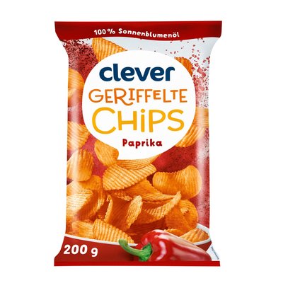 Bild von Clever Geriffelte Chips Paprika