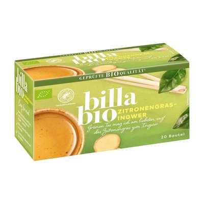 Bild von BILLA Bio Grüner Tee Zitronengras-Ingwer