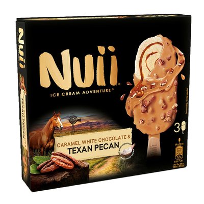 Bild von Nuii Caramel White Chocolate & Texan Pecan 3er