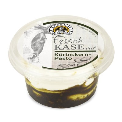 Image of Frischkäse mit Kürbiskern-Pesto - Die Käsemacher