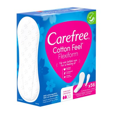 Image of Carefree Cotton Flexiform Slipeinlagen