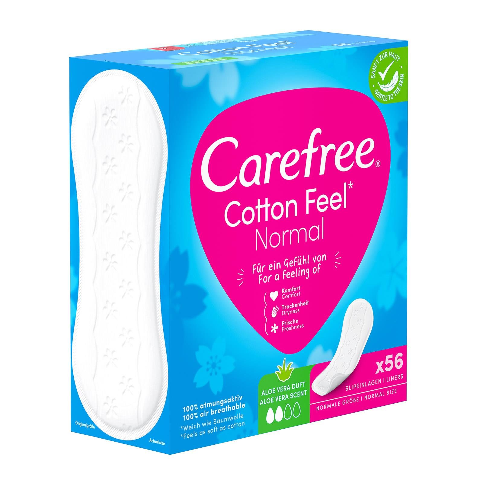 Carefree Cotton Aloe Slipeinlagen | BILLA Online Shop