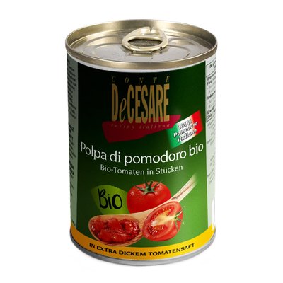 Bild von Conte DeCesare Bio-Tomaten in Stücken