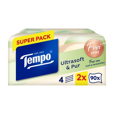 Bild von Tempo Taschentücher Ultrasoft & Pur Duo Box