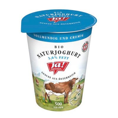 Bild von Ja! Natürlich Joghurt Natur 3.6%