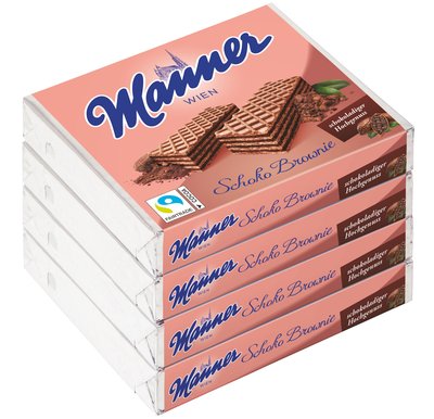 Bild von Manner Neapolitaner Schoko Brownie 4er