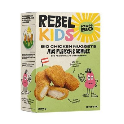 Image of Rebel Meat Kids Bio Hühner-Nuggets mit Gemüse