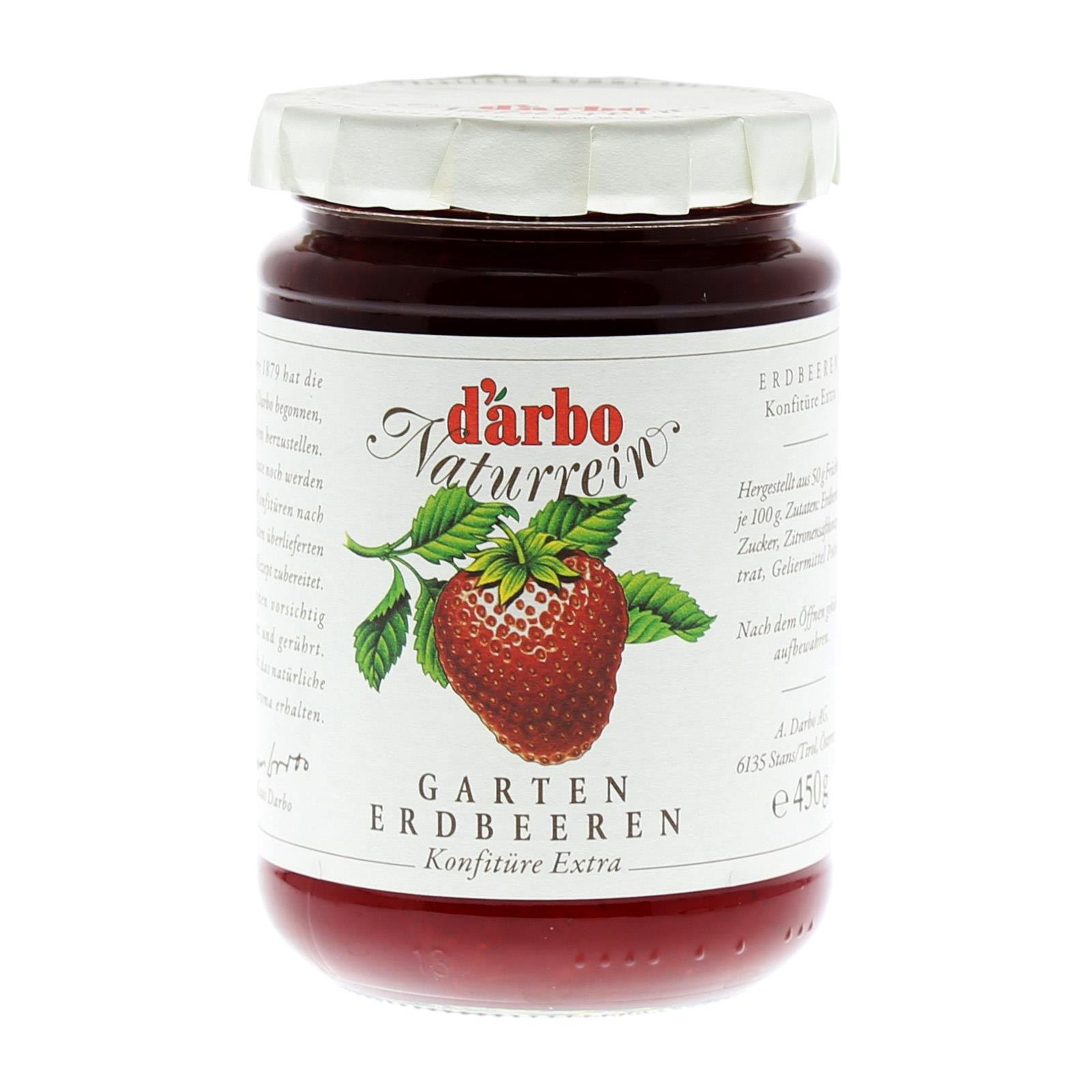 Austria product data sample: Darbo Erdbeer Konfitüre