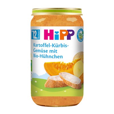Image of Hipp Kartoffel-Kürbis Gemüse mit Bio-Hühnchen