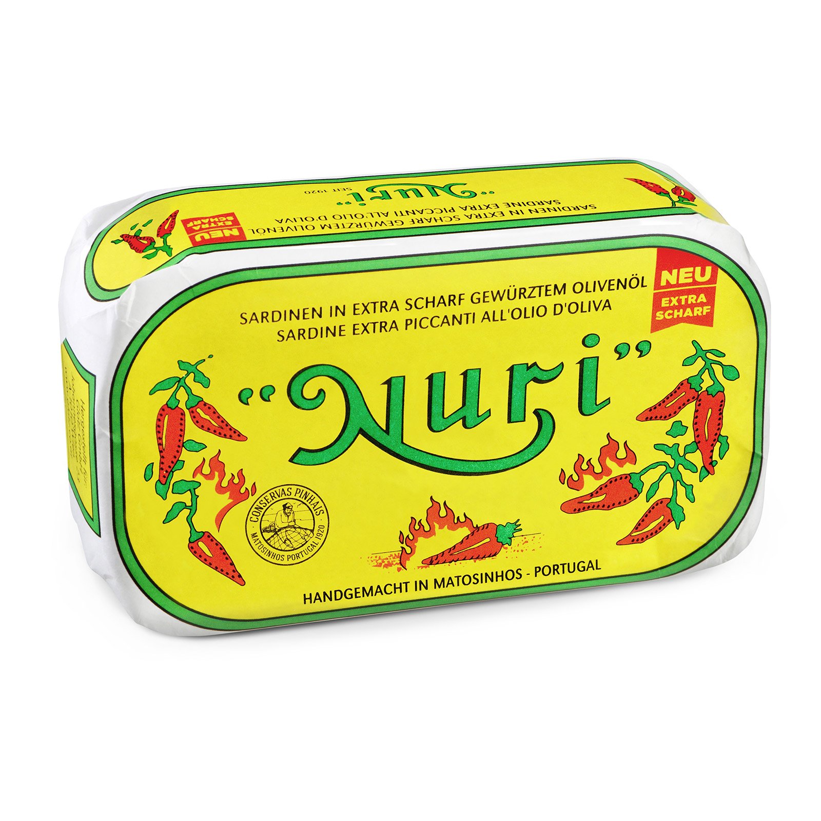 Nuri Sardinen in extra scharf gewürztem Olivenöl | BILLA Online Shop