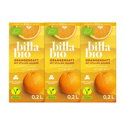 Bild von BILLA Bio Orangensaft mit stillem Wasser